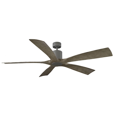 5-Blade Smart Ceiling Fan 70 Graphite Weathered Gray W/Remote Control (Light Kit Sold Separately)
